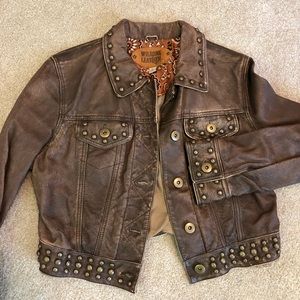 GORGEOUS Brown Leather Jacket